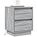 Comodini con luci LED 2 pcs Grigio Sonoma 39x34.5x50 cm - Foto miniatura 3