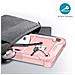 Custodia Per Samsung Galaxy Tab A7 Lite 8.7"" Con Tracolla Rosa - Foto miniatura 3