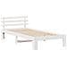 Struttura del letto Bianco 100 x 200 cm Legno massello di pino - Foto miniatura 1