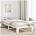 Struttura del letto Bianco 100 x 200 cm Legno massello di pino - Foto miniatura 2