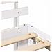 Struttura del letto Bianco 100 x 200 cm Legno massello di pino - Foto miniatura 9