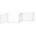 Cancello Cani Porta Pieghevole Bianco 12 Pannelli 960 cm Pioppo - Foto miniatura 5