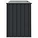 Scatola di Stoccaggio per Giardino Nero 151,5 x 82 x 110,5 cm - Foto miniatura 8