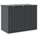 Scatola di Stoccaggio per Giardino Nero 151,5 x 82 x 110,5 cm - Foto miniatura 9