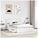 Letto con Contenitore Bianco 160 x 200 cm Legno multistrato - Foto miniatura 3