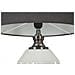 Lampada Da Tavolo Brighty In Vetro Bianco E Grigio Con Paralume In Tessuto — Ø 37,5 Cm - Foto miniatura 2