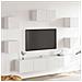 Set di Mobili Porta TV 7 pz Bianco in Legno Multistrato - Foto miniatura 2