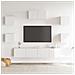 Set di Mobili Porta TV 7 pz Bianco in Legno Multistrato - Foto miniatura 3
