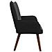 Sofa a Due Posti Nero 115 x 61 x 87 cm Velluto - Foto miniatura 5