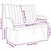 Sofa a Due Posti Nero 115 x 61 x 87 cm Velluto - Foto miniatura 9