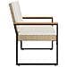 Panchina da esterno Beige e Bianco Crema 107 x 61 x 80 cm - Foto miniatura 6