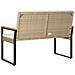 Panchina da esterno Beige e Bianco Crema 107 x 61 x 80 cm - Foto miniatura 7