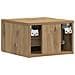 Mobiletto da notte a muro 2 pcs Rovere Artigianale - Foto miniatura 6