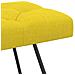 Panchina con bottoni imbottiti Giallo Chiaro 110 x 40 x 46 cm - Foto miniatura 4