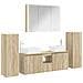 Set di mobili per il bagno 6 pcs Rovere Sonoma - Foto miniatura 1