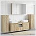 Set di mobili per il bagno 6 pcs Rovere Sonoma - Foto miniatura 4