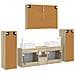 Set di mobili per il bagno 6 pcs Rovere Sonoma - Foto miniatura 9