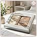 Set di asciugamani 2x70x140 cm - Ecru-Beige - 100% cotone egiziano - Un regalo elegante - Foto miniatura 3