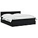 Letto ottomano con materasso Nero 140 x 200 cm Velluto - Foto miniatura 3