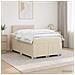 Letto box spring con materasso Crema 120 x 190 cm Tessuto - Foto miniatura 2