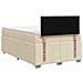 Letto box spring con materasso Crema 120 x 190 cm Tessuto - Foto miniatura 9