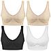 4 pezzi Reggiseno preformato massimo comfort beige L - Foto miniatura 1