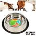 Ciotola Per Cani Gatti In Acciaio 750 Ml Antiscivolo Per Cibo Acqua Crocchette - Foto miniatura 1