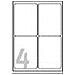 Zweckform L4774-20 Conf 80 Etichette In Poliestere 99.1x139 Mm Colore Bianco - Foto miniatura 1