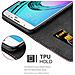 Custodia Compatibile Con Samsung Galaxy J7 2016 In Oro Rosato Nero - Coperchio Protettiva Con Chiusura Magnetica, Funzione Stand E Tasca Per Le Carte - Foto miniatura 2
