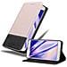 Custodia Compatibile Con Samsung Galaxy J7 2016 In Oro Rosato Nero - Coperchio Protettiva Con Chiusura Magnetica, Funzione Stand E Tasca Per Le Carte - Foto miniatura 4