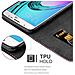 Custodia Compatibile Con Samsung Galaxy J7 2016 In Oro Rosato Nero - Coperchio Protettiva Con Chiusura Magnetica, Funzione Stand E Tasca Per Le Carte - Foto miniatura 6