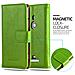Custodia Compatibile Con Nokia Lumia 925 In Verde Erbe - Coperchio Protettiva Con Chiusura Magnetica, Funzione Stand E Tasca Per Le Carte - Foto miniatura 3