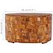 Tavolino Da Caff 60x60x35 Cm In Legno Massello Di Teak - Foto miniatura 3