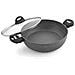 Lava Stone Casseruola Bassa Induzione, 28cm X 7,5cm, Coperchio In Vetro, Antiaderente Grigio - Foto miniatura 4