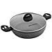 Lava Stone Casseruola Bassa Induzione, 28cm X 7,5cm, Coperchio In Vetro, Antiaderente Grigio - Foto miniatura 3