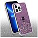 Custodia Compatibile Con Apple Iphone 13 Pro In Viola Con Glitter - Coperchio Protettivo In Silicone Tpu Flessibile Con Glitter Scintillanti - Foto miniatura 3