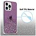 Custodia Compatibile Con Apple Iphone 13 Pro In Viola Con Glitter - Coperchio Protettivo In Silicone Tpu Flessibile Con Glitter Scintillanti - Foto miniatura 4