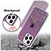 Custodia Compatibile Con Apple Iphone 13 Pro In Viola Con Glitter - Coperchio Protettivo In Silicone Tpu Flessibile Con Glitter Scintillanti - Foto miniatura 6