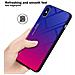 Cadorabo Custodia Compatibile Con Apple Iphone X / Xs In Viola - Rosso - Coperchio Protettivo Bicolore In Vetro Temperato E Silicone Tpu - Foto miniatura 6
