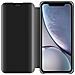 Custodia Compatibile Con Apple Iphone Xr In Tormalina Nera - Clear View Specchio Coperchio Protettivo Con Funzione Di Supporto Protezione A 360 Gradi - Foto miniatura 3