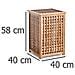 Cesto Portabiancheria In Bambù Con Coperchio - Cartuccia Rimovibile 92 Litri, Bamboo - Foto miniatura 6