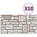 Pannelli Murali 3d Con Design A Mattoni Grigio 10 Pz Eps - Foto miniatura 2