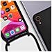 Cover Semirigida Per Iphone Xr Cordino Nylon Intrecciato 80 Cm Nera - Foto miniatura 5