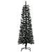 Albero Di Natale Artificiale Sottile Con Base Verde 120 Cm Pvc - Foto miniatura 2