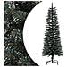 Albero Di Natale Artificiale Sottile Con Base Verde 120 Cm Pvc - Foto miniatura 1