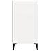 Comodino Bianco Lucido 40x35x70 Cm In Legno Multistrato - Foto miniatura 9