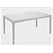 Tavolo Da Esterno Imola, Tavolo Fisso Rettangolare, Tavolo Da Giardino Multiuso Effetto Rattan, 100% Made In Italy, 138x78h72 Cm, Bianco - Foto miniatura 1