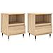 Comodini 2pz Rovere Sonoma 40x35x50 Cm In Legno Multistrato - Foto miniatura 2
