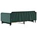 Divano Letto Estraibile Cassetti Verde Scuro 100x200cm Velluto - Foto miniatura 4