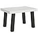 Tavolo Allungabile 90x130/390 Cm Bridge Telaio Antracite - Bianco Frassino - Foto miniatura 6